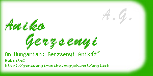 aniko gerzsenyi business card